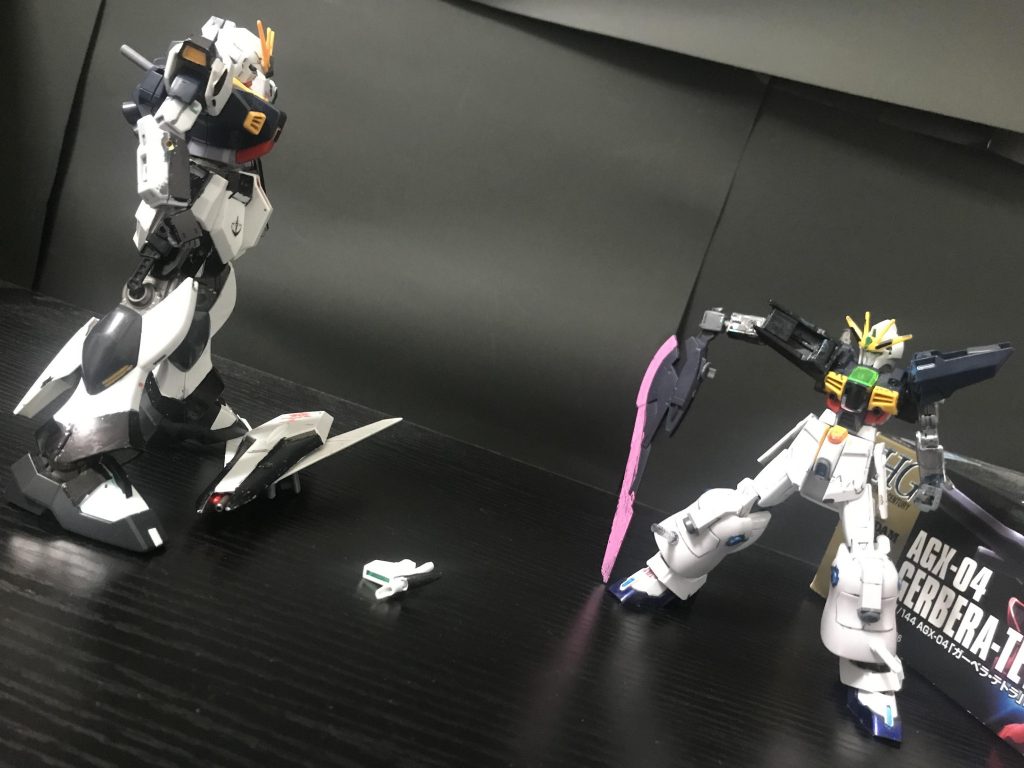 カテリアル「ヨイショ…」νsガンダム「G3も待ってるからさ！」カテリアル「ふ…」