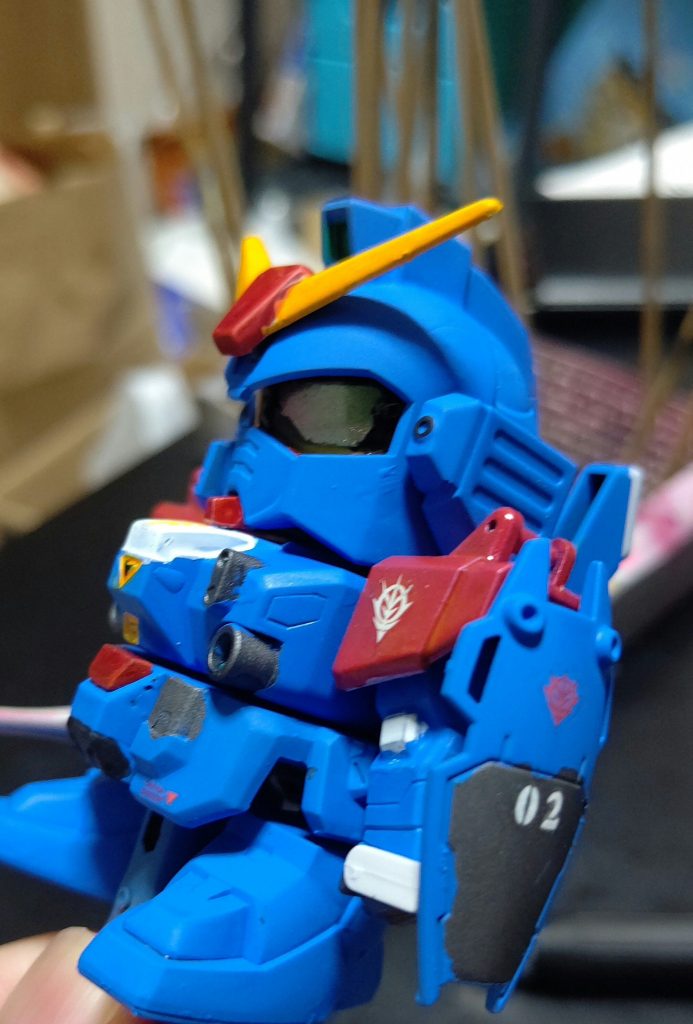 ニムバス仕様なのでシールドのマーキングもジオン系マーキングです