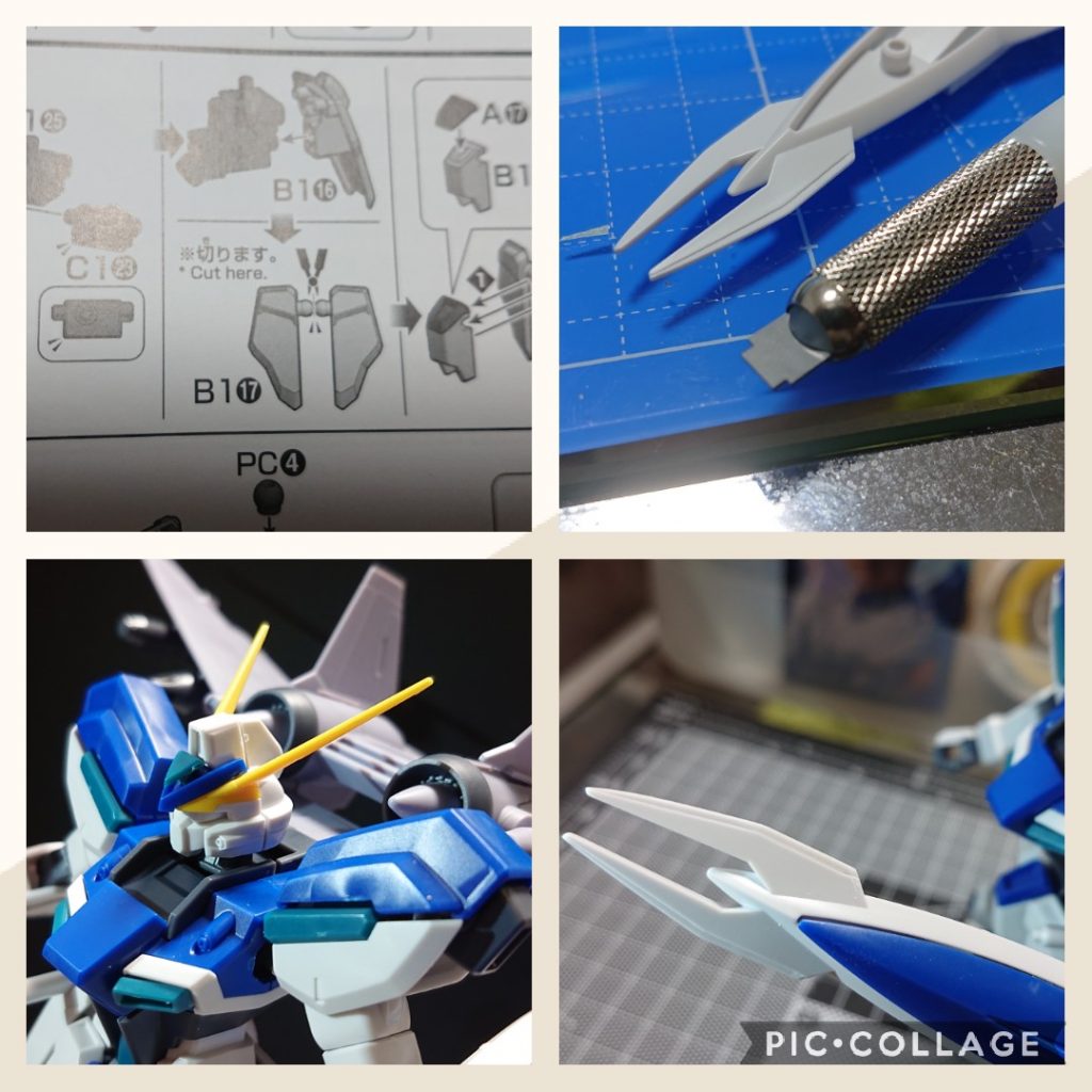 加工はほんの少しだけ。アンテナとシールドの先をシャープ化。シールド部分は先端両脇部分にダンモをあてて段落ちモールド化してみました。ダンモは手軽に段落ちモールド化できて楽しかったです😌その他、フロントアーマーの分割処理って最新キットではマニュアルにあらかじめ載ってるんですね😲ちょっと驚きました。