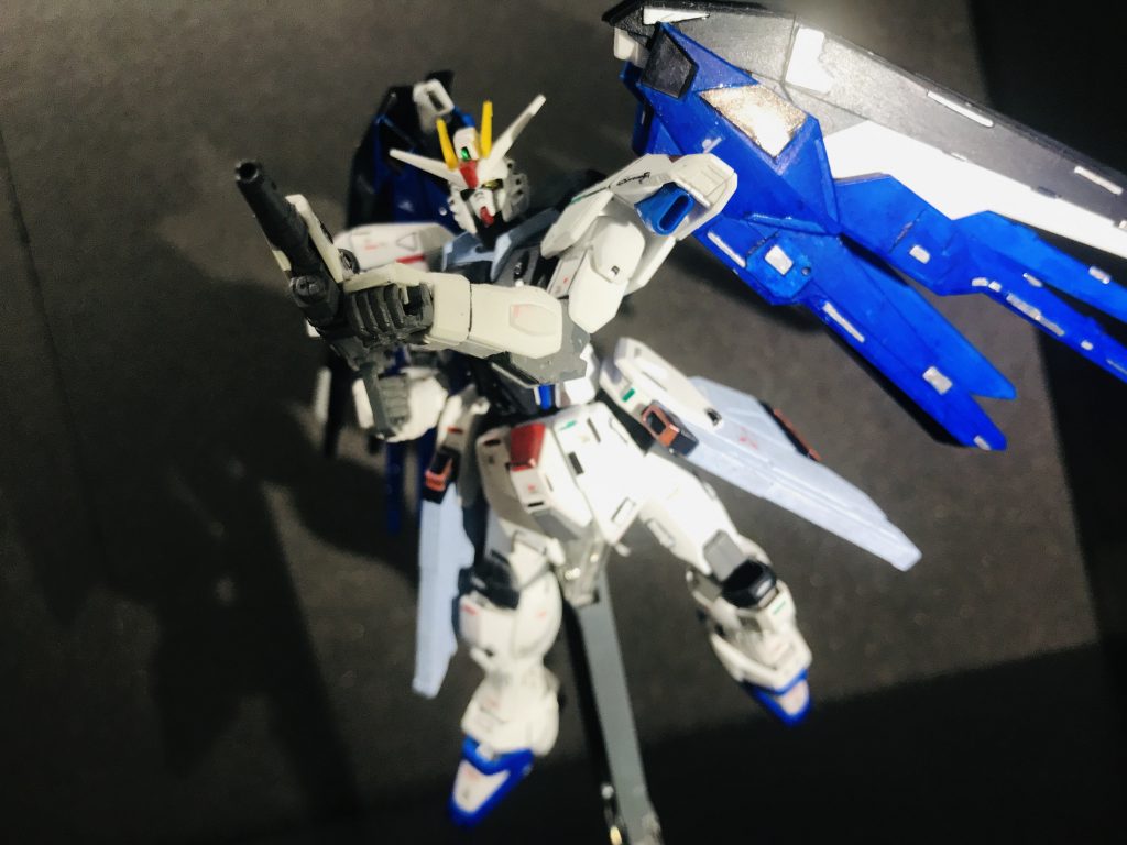 グリップ持ってないですが持って見えるポーズ花はディスティニーみたいにしました