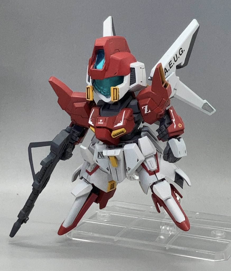 換装後。クロスシルエット持っている方はご存知だと思いますが、全塗装作品をフレームチェンジするのは非推奨です。いくらか塗膜がやられました…