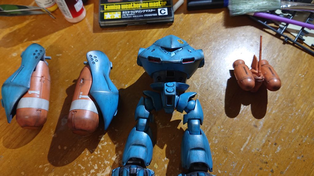 ウェザリングマスターで仕上げ