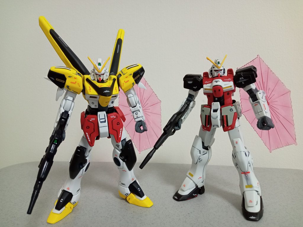 せっかくなので、クロノクルV1と並べてみました。この2機でエンジェルハイロゥを防衛したら、ウッソ達もやばかったのでは!?