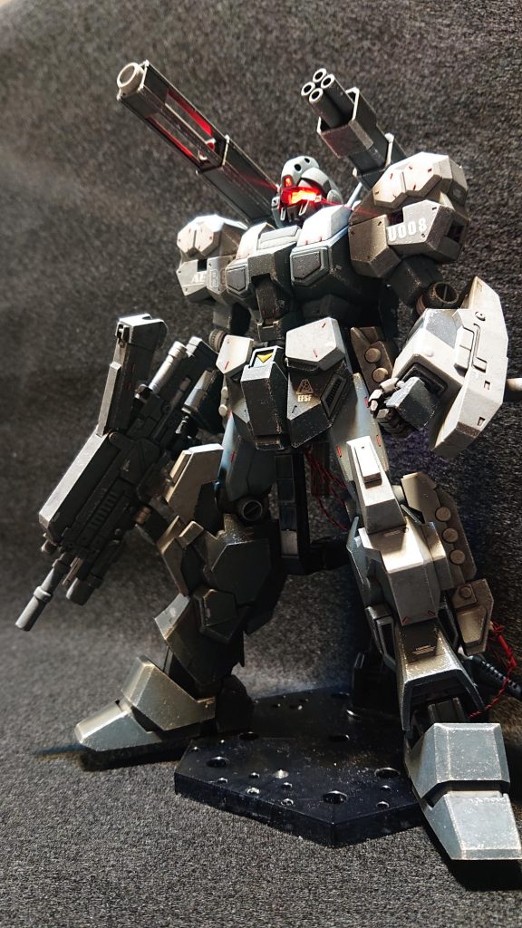 MG 1/100 ジェスタキャノン(部分塗装、電飾、ウェザリング)–8枚目/制作者:Chohnan