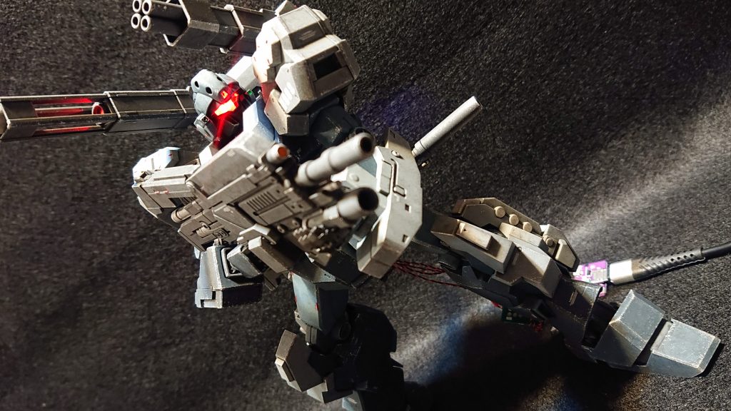 MG 1/100 ジェスタキャノン(部分塗装、電飾、ウェザリング)–7枚目/制作者:Chohnan