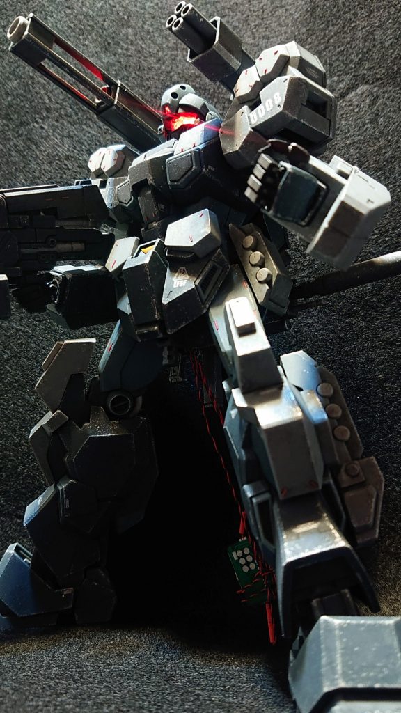 MG 1/100 ジェスタキャノン(部分塗装、電飾、ウェザリング)–6枚目/制作者:Chohnan