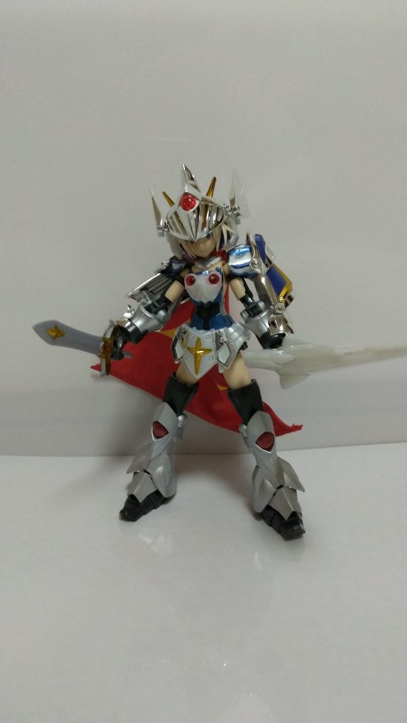 これじゃない感のver1は設定通りバーサルナイトガンダムの武器を装備。電磁ランスはまだいいけど、バーサルソードがチャチすぎる(´ε`;)そもそも全く違うメーカーのキットを一つに合わせて組み上げようというのだから無理があって当然といえば当然……これを作る前にMS少女のザクを作成してましたが、そちらは見事に失敗しましま。(ノ∀`)アヒャ次はゼットコンを目指したものを作っていこうかとおもいます。では、今回はこれで終わろうとおもいます。最後まで見ていただきありがとうございました!願わくはこの記事が消されないことを祈ります……((((;゚Д゚))))ガクガクブルブル