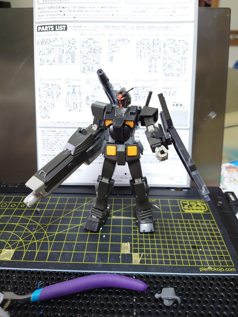 HGは、素組するのも速くて、サクサク作れてストレス解消には、もってこいです