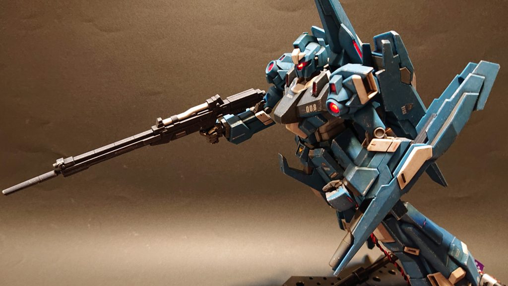MG 1/100 リゼル(部分塗装、電飾、ウェザリング)–8枚目/制作者:Chohnan