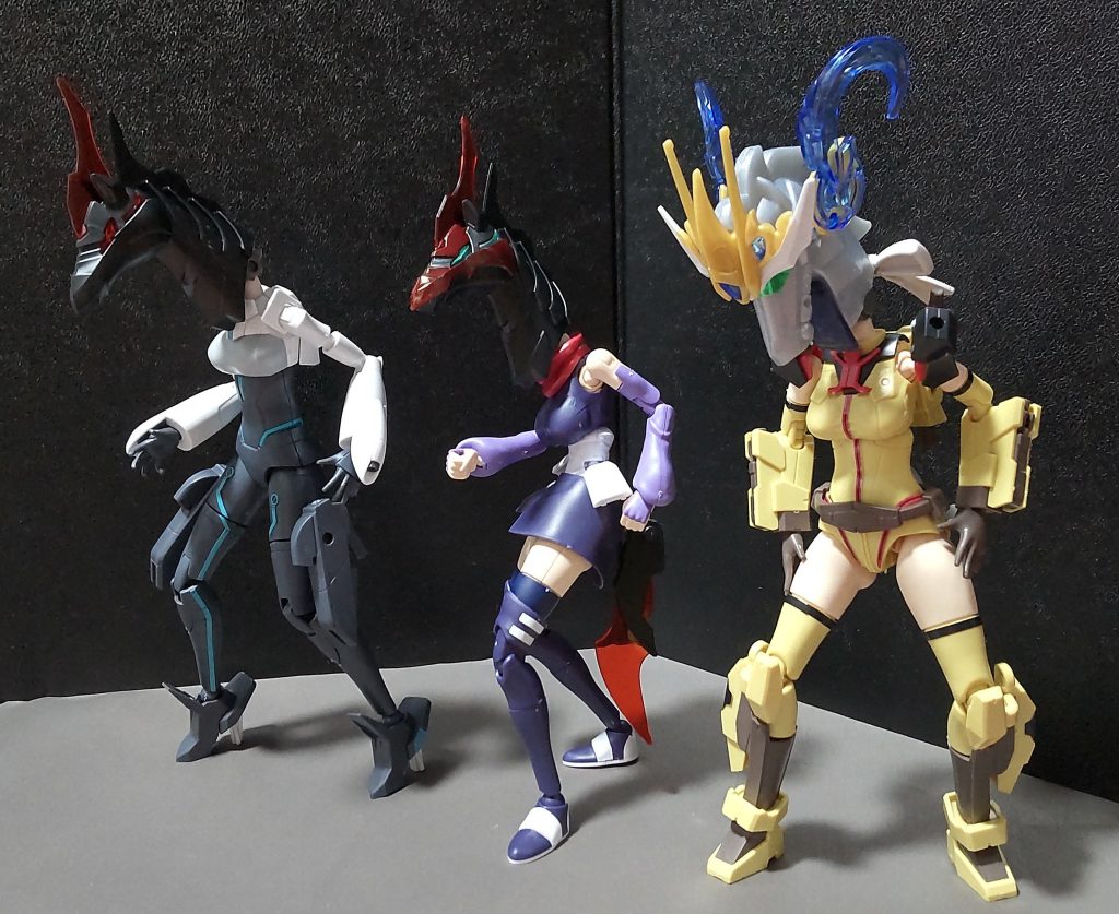 しかし、レースの際は真剣勝負の世界なので、お互いにライバルとして激戦を繰り広げている。この3人が揃ってレースに出る場合、何かしら劇的なドラマが生み出される。「戯れにも見えた。死闘にも見えた。」