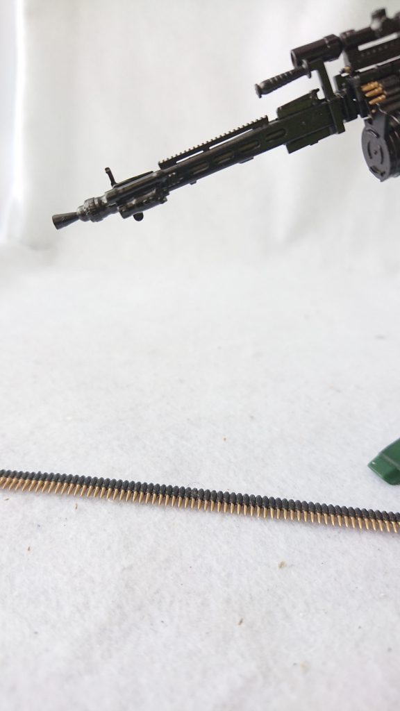 機関銃は銃身のシャフトだけ色を変えました。かなり灼けているので、そろそろ弾が詰まるでしょう。  最後までご覧いただき、ありがとうございます。