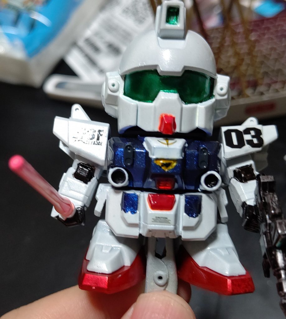 ジムヘッド2号機作ったときに余ったのでジムヘッドも塗りました