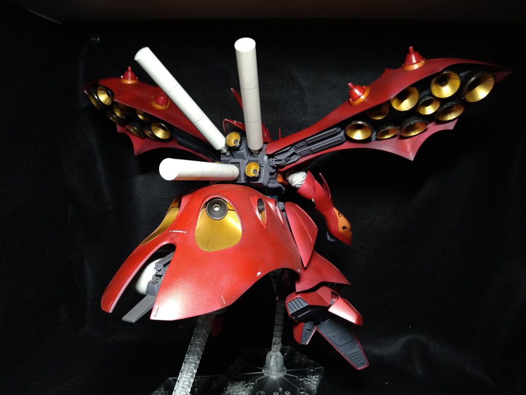 背面バーニアに圧巻塗装がめんどかった・・・でも仕上がりに満足した