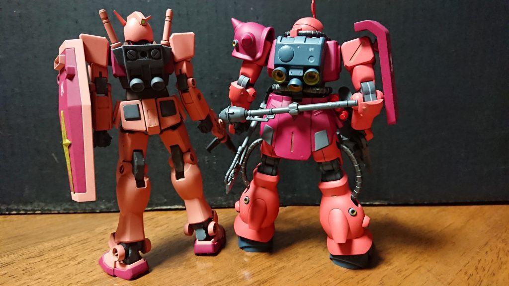 αやIMPACTに登場した時の姿の完全再現を目指す場合、現行版を基準に塗色を選ぶと良い様です。