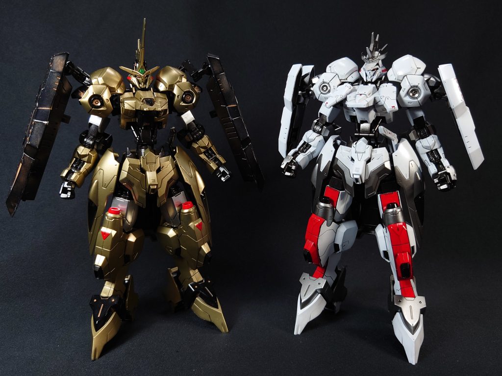 前作オージとツーショット。脚部が似てるとかがまさにミラージュマシンかな。(まぁ同一ですけどね)