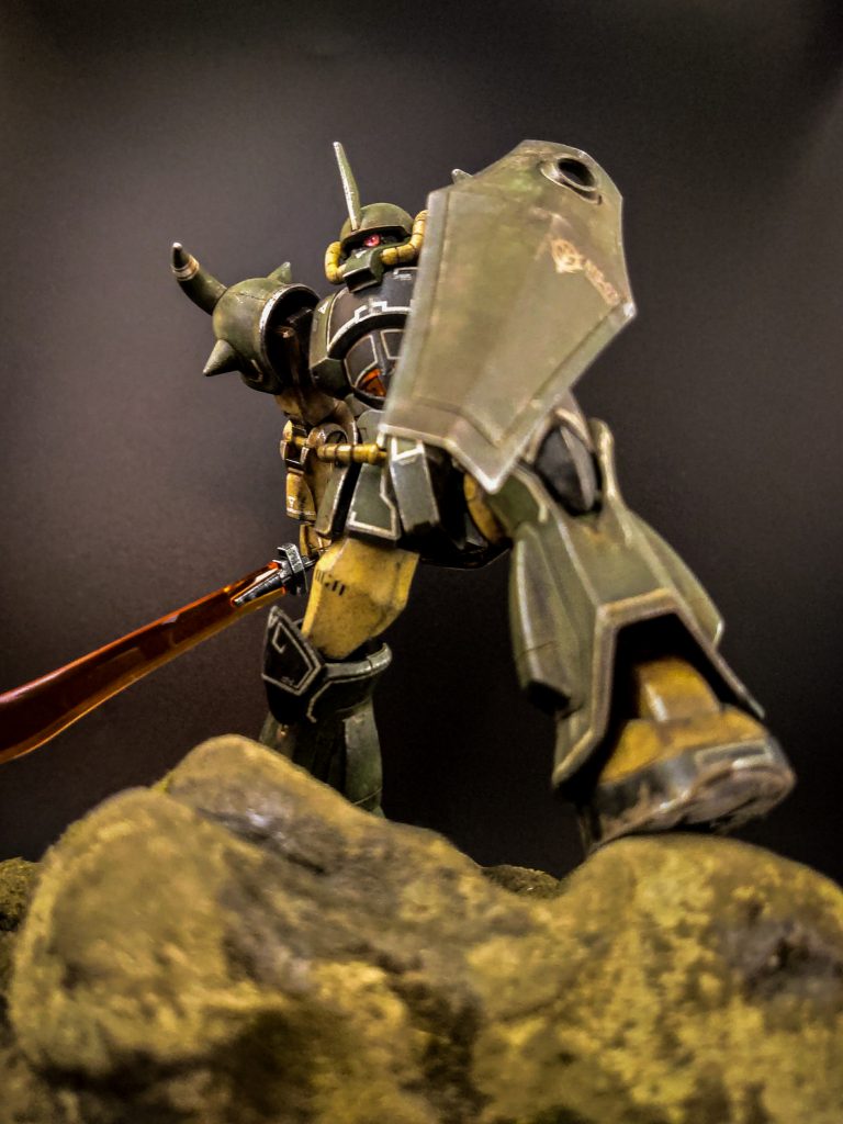 土台も作りました。紙粘土とウェザリングペーストでお手軽に出来ました。 