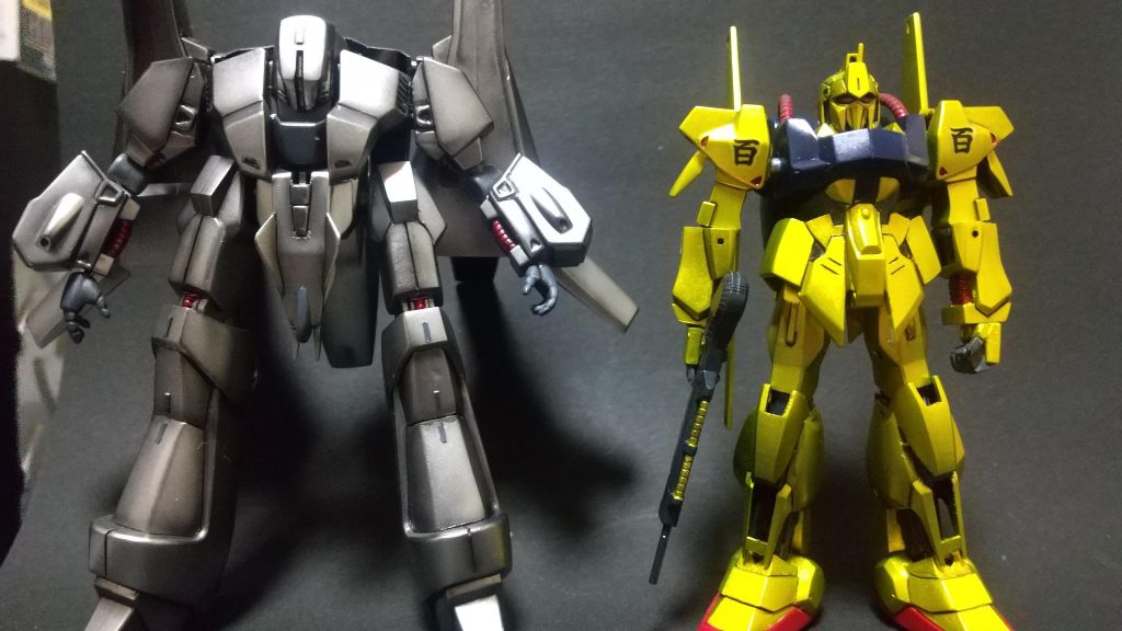 以前作った同スケール百式とメッサーラ小さくない?まぁカッコいいからいいけど