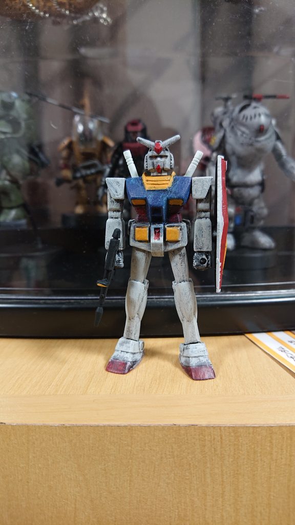 全身をドライブラシ!カサカサしたガンダムです。 