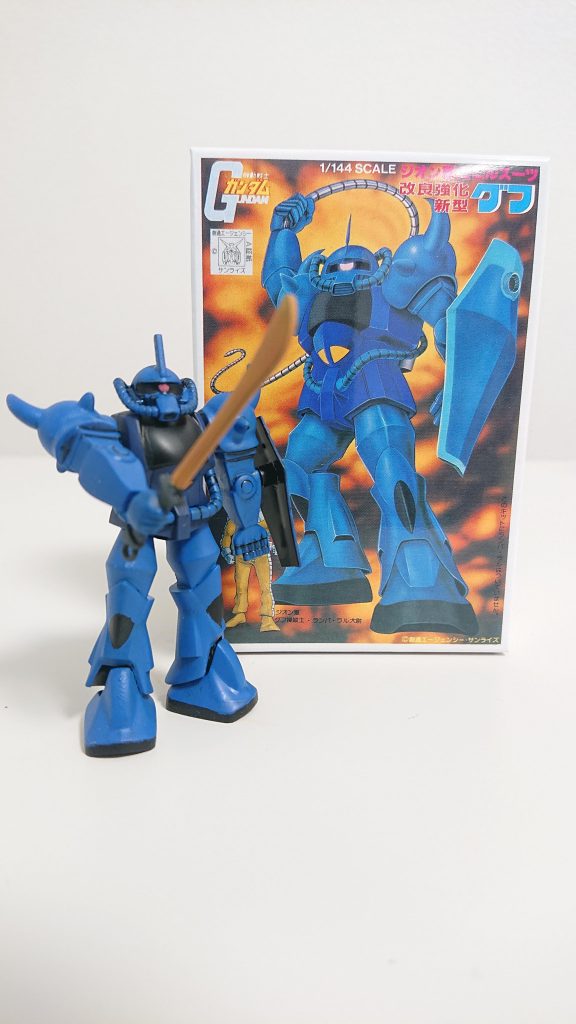 そして、なんと一緒に武器セットも購入したのでヒート剣も!武器セットの表記では…グフサーベル!!赤熱表現うまくいってますかね？