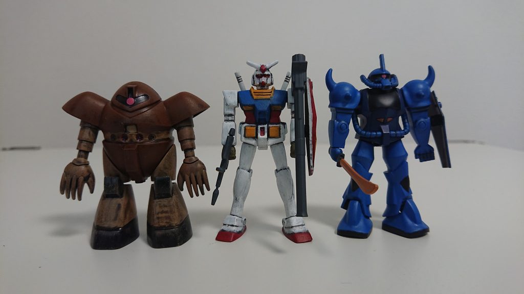 ガンプラコレクション揃い踏み!ガンダムの違和感よ…