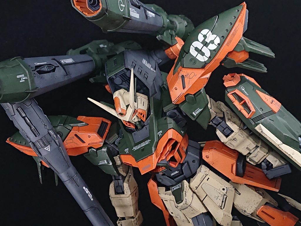 シリコンバリアで一部剥がし塗装したら他の部分もきになってしまい、チッピングやらドライブラシやらだいぶ老朽化してしまいました。