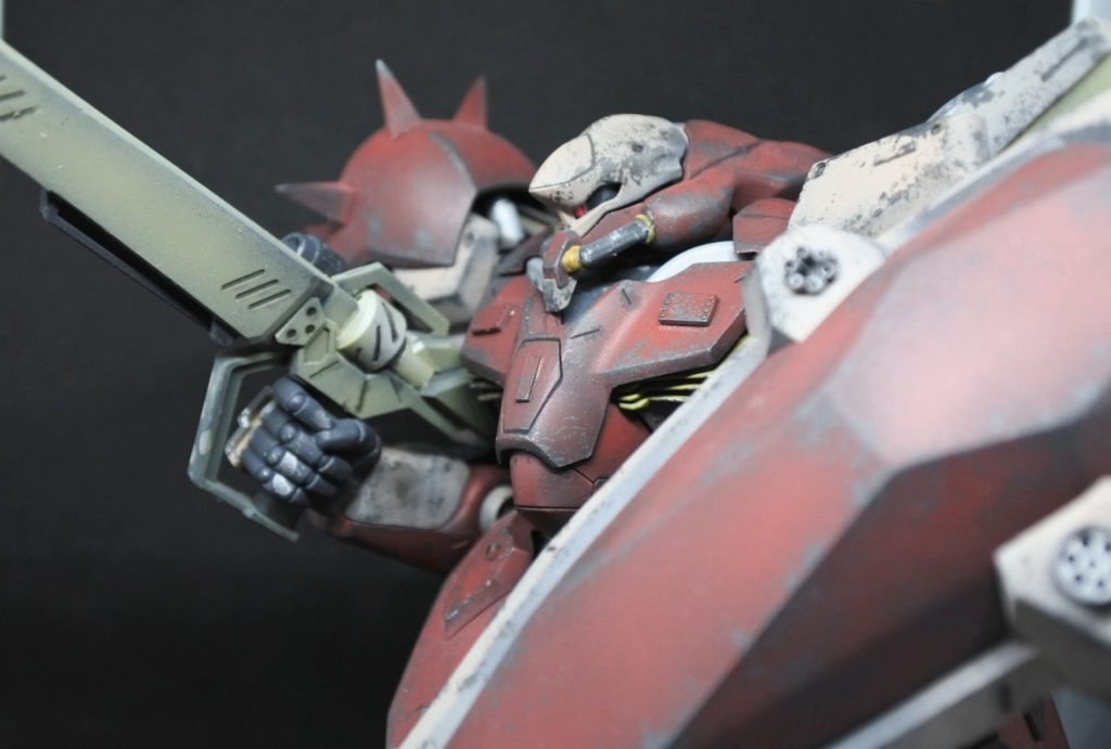 基本工作に黒立ち上げ塗装、汚し、つや消しですね。 