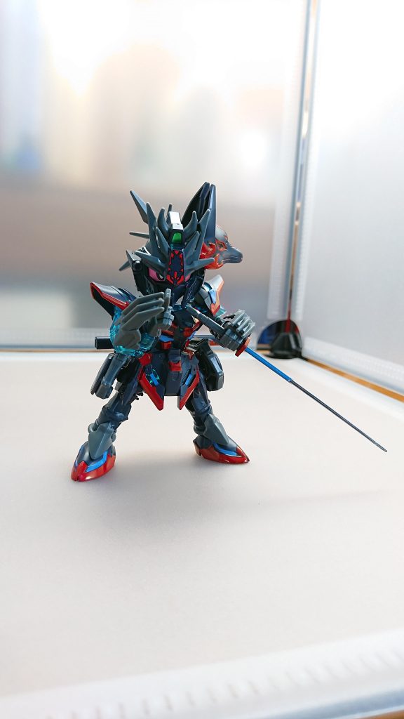 稲荷を逆手で持ちながら忍術発動！