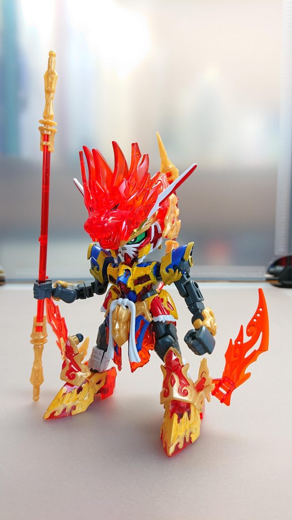 悟空インパルスガンダム(剛猿の装)悟空の中間形態如意棒の棒は切ったランナーを使用