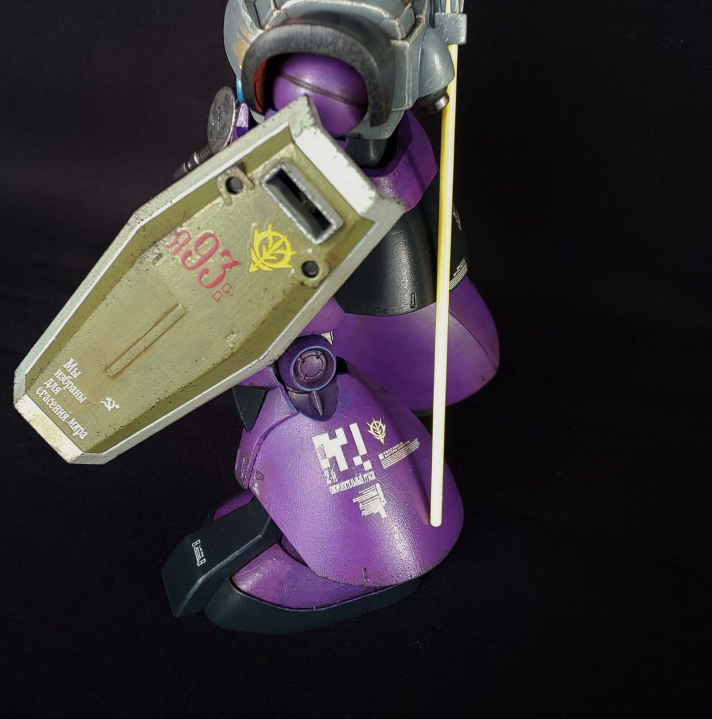 モデルカステンのロシア語デカールやガンダムデカール、ハイキューパーツさんのマーキングデカールも使用しています。