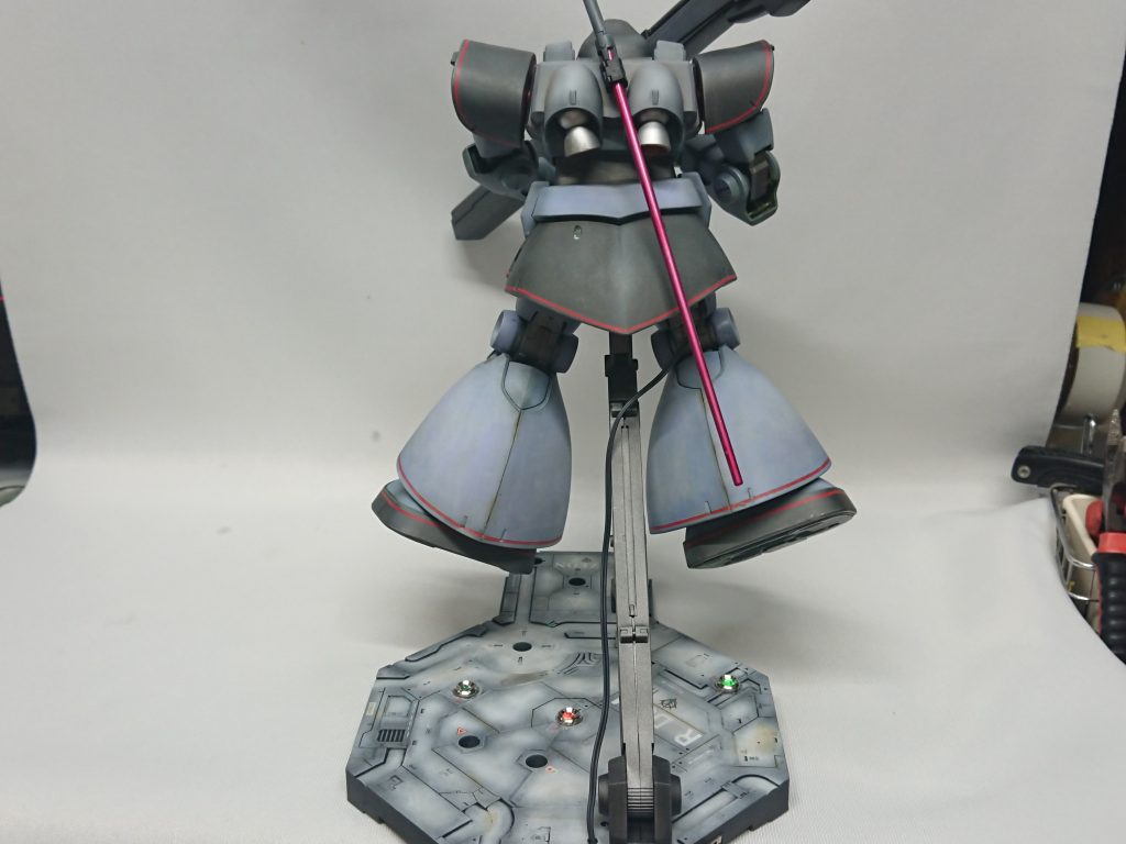 電源はすべてアクションベース裏に加工、スイッチもベースに加工しました、