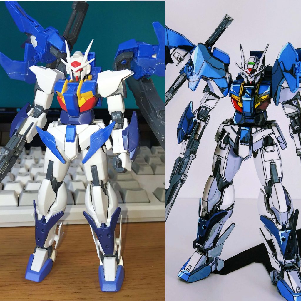 パチ組みとの比較。