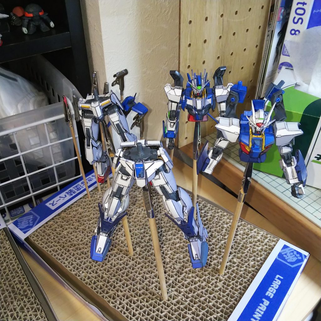 アクリルガッシュ筆塗り途中。