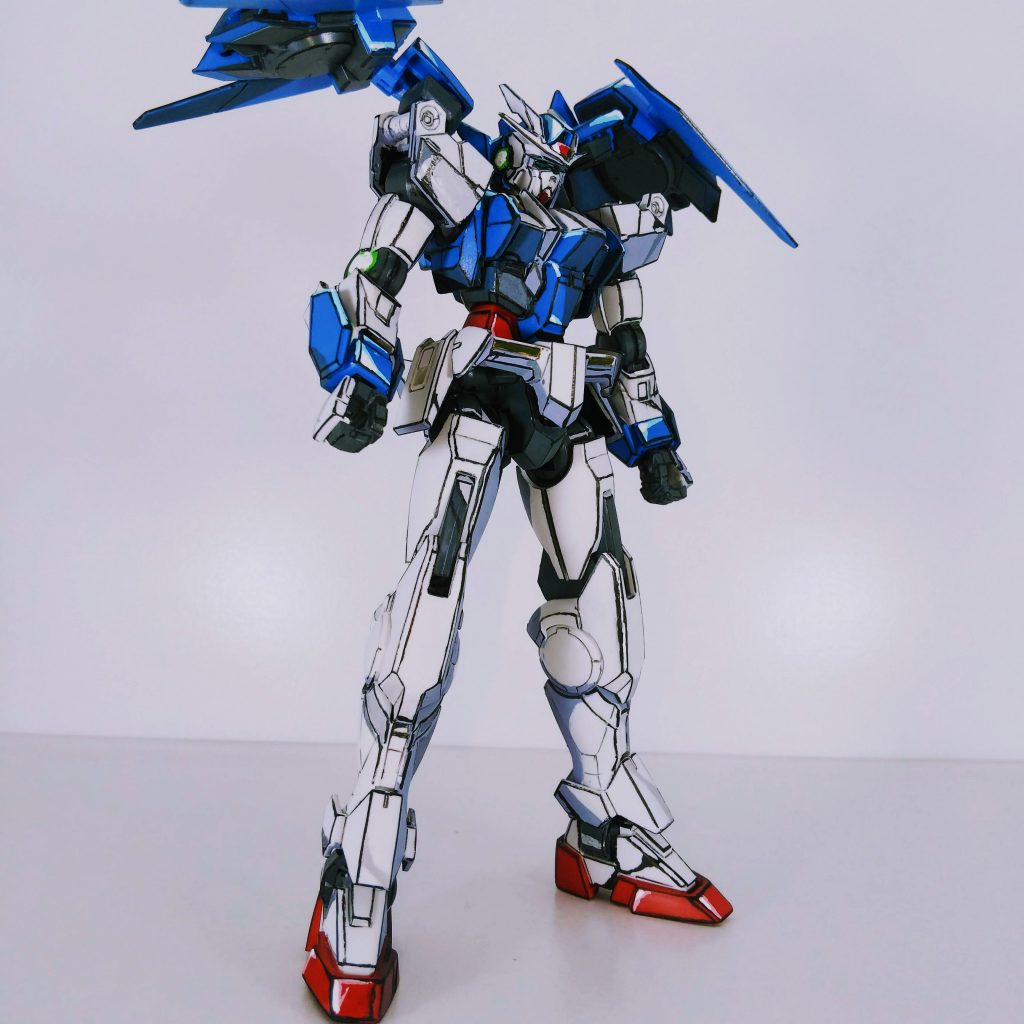 【イラスト風模型】HG　ガンダムダブルオーダイバー–3枚目/制作者：tkt