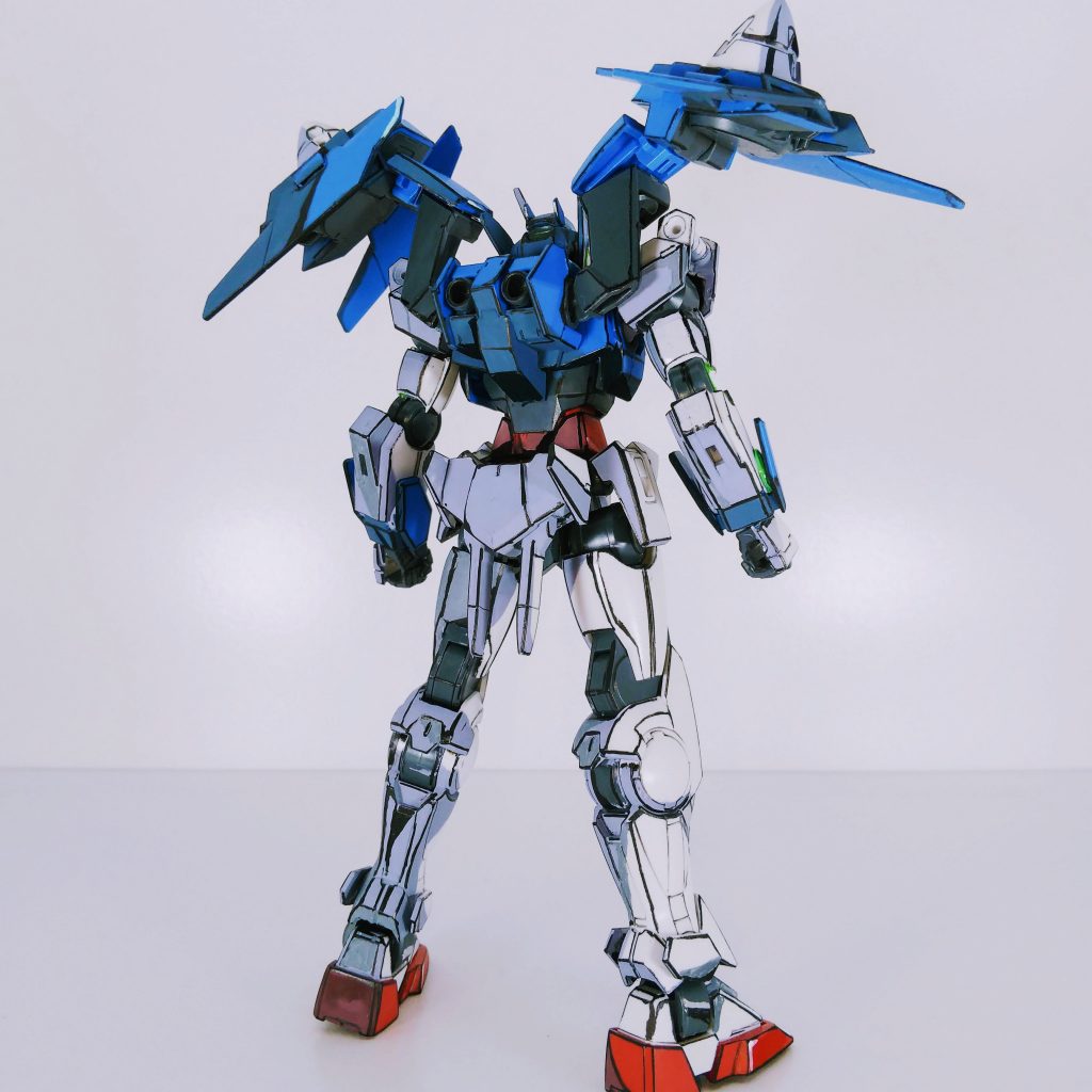 【イラスト風模型】HG　ガンダムダブルオーダイバー–4枚目/制作者：tkt