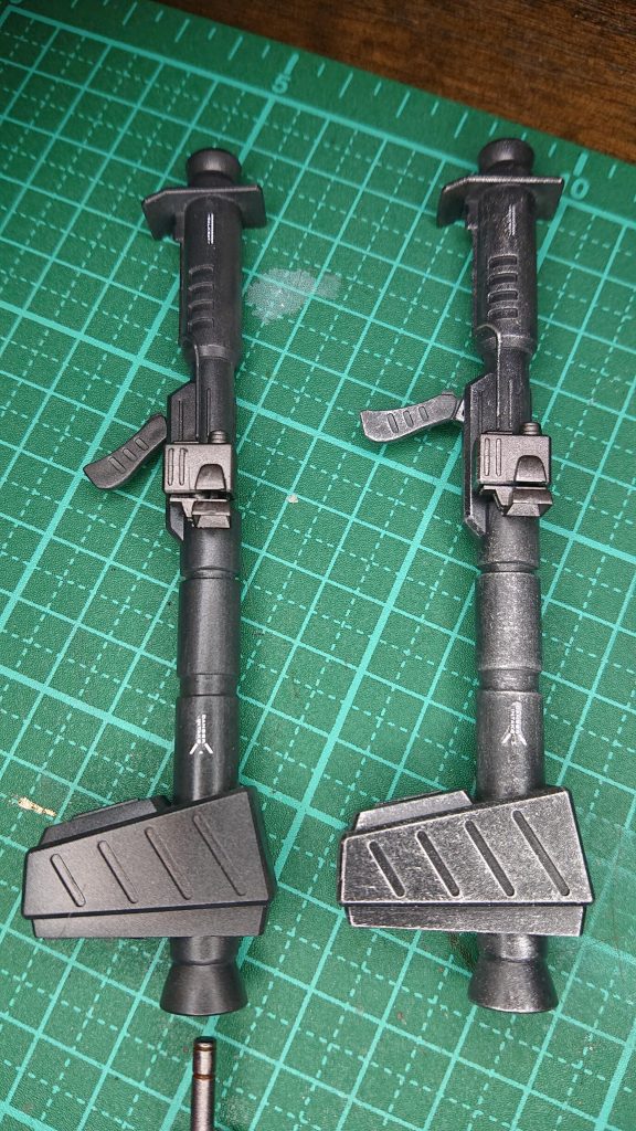 ドライブラシでウェザリング