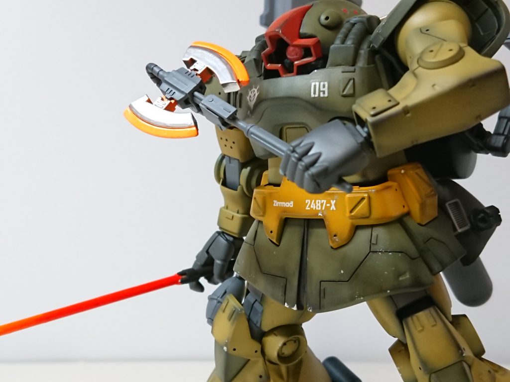 ヒートトマホークザクが用いるヒートホークの上位モデル