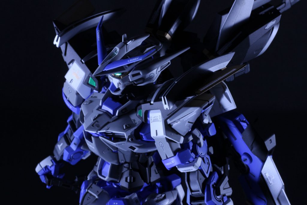 明るめカラーだからか、黒背景だと本気出す子です 左耳と(見えないけど)後頭部にひさしを追加してます