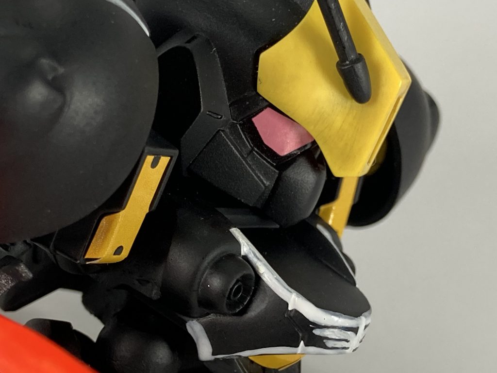 ネオ・ジオンの亡霊をイメージし、カラーは黒メインで👻