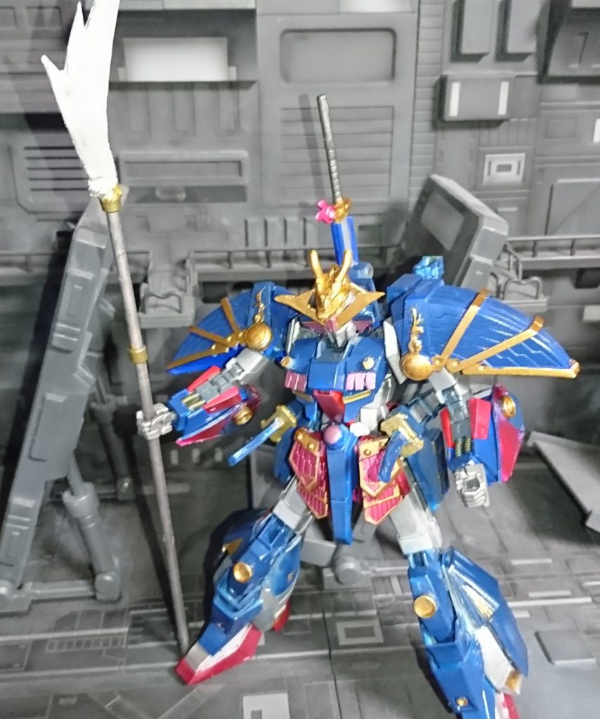 薙刀はプラ板とランナーとモビルパイプ（３ｍｍ穴）