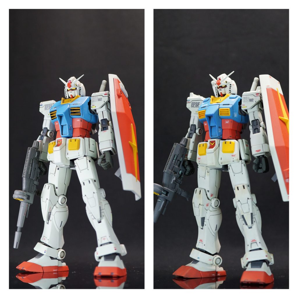 比較　左が改造アニメイメージ。右はorigin中期型