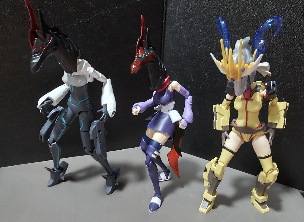 今回の「UMシリーズ」はこれにて一旦幕を下ろすが、今後発売されるラクス・クラインや30MSシリーズといった新たなボディが出てくるので、もしかしたら地味に数を増やしていってレース出来るくらいになっているのかもしれないですね。以上です。ご観覧ありがとうございます。……新しいUMA娘出てくるかどうかは、私のモチベと予算次第です。