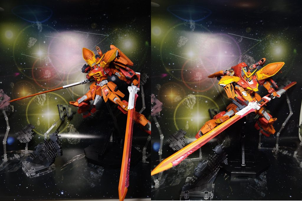 エクスカリバー装備シンプル・ダブルの装備の他に連結状態での運用もそのまま使用可能