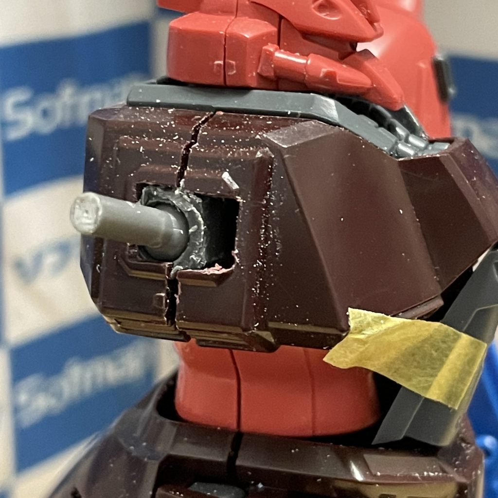 肩軸を、ボールジョイント化。