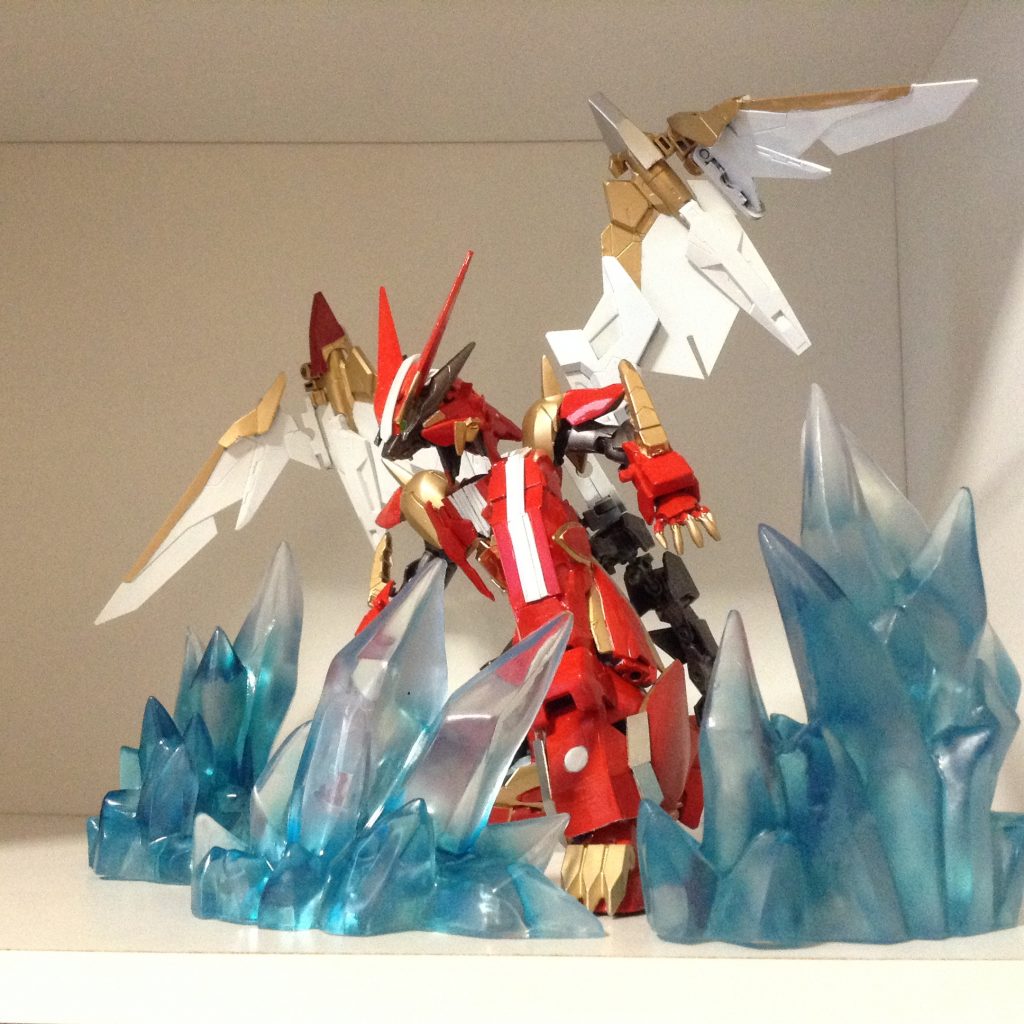 氷の牙、鋼の魂！　正義の心を呼び覚ませ！　アルティメット・ジークフリーデン、実践配備！召喚シーンの氷エフェクト、このために買いました！