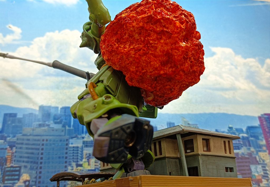 別売りのザク重力戦線仕様のバズーカエフェクトを取り付けました！