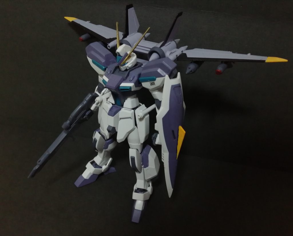 フル装備改造箇所はシールドの突起を無くしただけです腰のサーベルはビームガンにもなる設定ZZとかカズアルガズエルみたいに