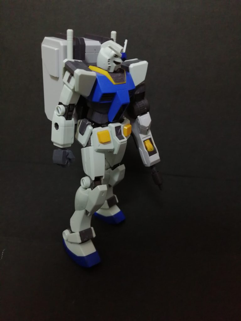 陸ガンのバックパックを使ったので箱が背負えるグリプス戦役ごろのジャンク屋がジムを改造した機体 みたいな設定にしておく