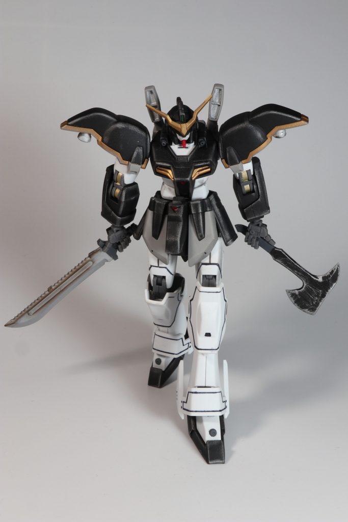 追加武装その1、大型アーミーナイフ&トマホーク「死ぬぜぇ、俺の姿を見た者はみんな死んじまうぞぉ」って感じで