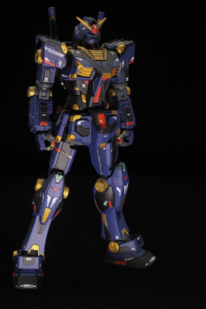 1/144　RX78-2F00ガンダム　ティターンズカラー筆塗–3枚目/制作者：くらくらプラモ