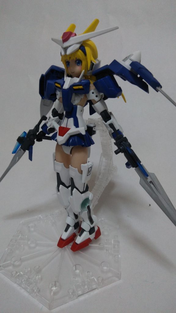 フロントビュー ご覧の通り、フレームアームズ・ガールの『アーキテクト』がベースです。